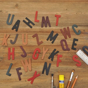 Custom Leather Letters 2&quot; – Choose Your Letters & Color, DIY Crafts, Personalized Projects