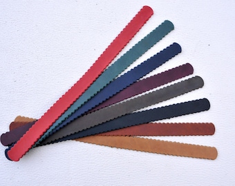 Corrugated Leather blanks-bracelets Cuffs-blanks for self-made bracelets for production of jewelry