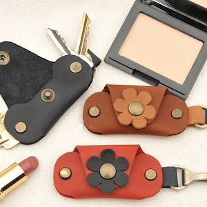 Leather Woman Key Holder, Leather Key Organizer, Leather Keychains