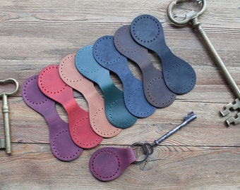 DIY Leather Keychain Kit – Precut, Prepunched, Thread & Needles Included
