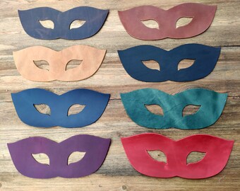 Máscara de Carnaval de Cuero Sencilla - Máscara de Fiesta de Cuero de Caballo Loco con Elástico para Mascaradas, Halloween y Eventos de Disfraces