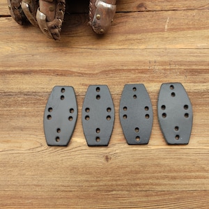 DIY Leather Lamellar Plates – 4mm Cowhide for LARP, SCA, Reenactment & Armor Making – Set of 10