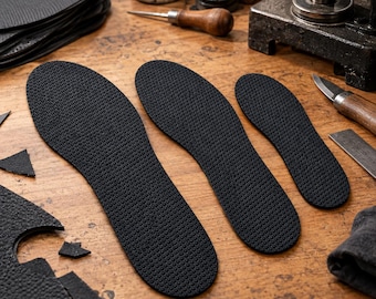 Schwarze Gummischuheinlagen, strukturierte Schuheinlagen für die Schuhherstellung und -reparatur