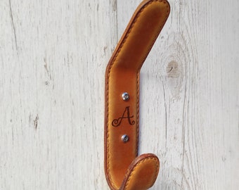 Leather personalized wall hanger