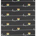 Beautiful PRIDE Rainbow Heart Love Script Cotton Fabric