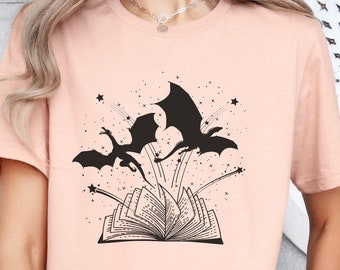 Fantasy Reader Shirt, Romance Reader Bookish Shirt, Book Lover Shirt, Fantasy Book Club Reading Shirt, Book Dragon Romantasy Book Lover Gift