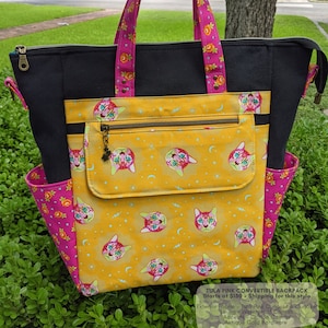 Make My Custom Bag | Women&#39;s Convertible BACKPACK handmade w/ Tula Pink  | Trailblazer | Curioser Alice in Wonderland | Gift Wife Girlfriend