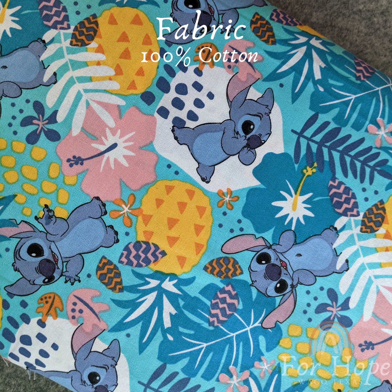 Disney LILO y stitch fabric / 100 por ciento algodón tejido / Etsy