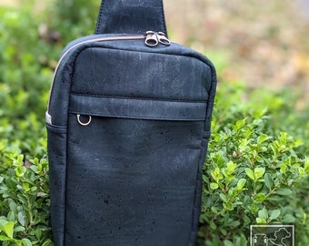 FOREST CROSSBODY SLING bag for women | Sling w Adj Strap | Eco-Friendly Purse| Sustainable Natural Vegan| Sandhill Sling| Gift Mom Wife Girl