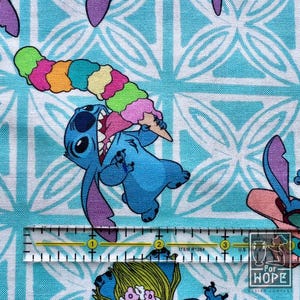 Disney LILO and STITCH Fabric | Springs Creative | 100 Percent Cotton Woven | Licensed Fabric Quilting | Summertime Beach |Sewing USA Supply image 3