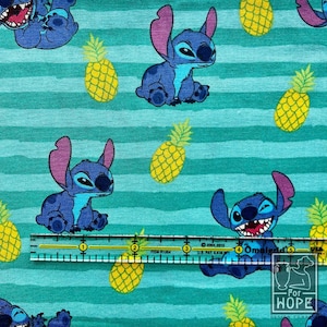Disney LILO and STITCH Fabric | Springs Creative | 100 Percent Cotton Woven | Licensed Fabric Quilting | Summertime Beach |Sewing USA Supply image 7