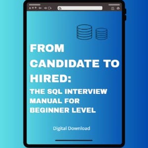 SQL Interview Prep Manual | Entry Level Theory & Concepts Guide | ACID Properties, Joins, Database Basics | Junior Data Analyst Study Kit