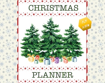 Christmas Holiday Planner - Printable Planner - Christmas Organizer - Holiday Organizer - Planner Pages - Christmas Diary - Instant Download