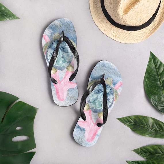 Buy Sea Turtle Flip-flops Beach Slippers Sandals Ocean Flip Flops Beach  Footwear Thongs Sea Turtle Lover Turtle Accessories Online in India 