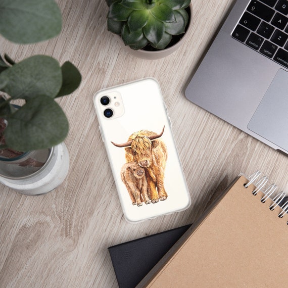 iPhone Case Gift - Cute Yak Design - Yak Art Gift - Yak - Animal Cover - Yak Painting Case - iPhone 7 - iPhone 11 - Baby Animal Phone Case
