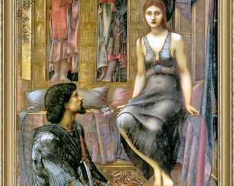 Edward Burne-Jones, King Cophetua and the Maid, 1883- A4 / A3 reproduction fine art print. Heavyweight paper