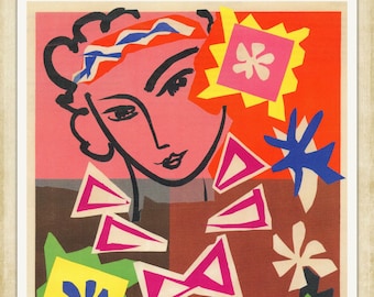 Henri Matisse, Exhibition Poster, 1951, A4 / A3 reproduction fine art print. A4 / A3 heavyweight matte art paper, archival inks