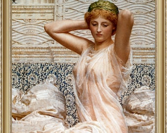 Albert Joseph Moore, Silver, 1886 - A4 / A3 reproduction fine art print. Heavyweight paper