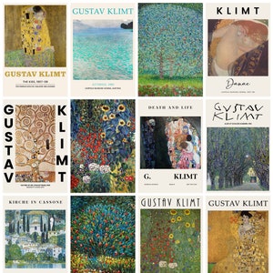12 x Gustav Klimt postcards II – a set of 12 reproduction art postcards -  premium-quality 300gsm matte photo card