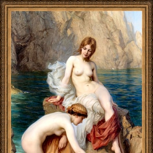 Herbert James Draper, Summer Seas, 1886 - A4 / A3 Reproduktion Fine Art Print. Schweres Papier
