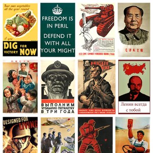12 x Vintage Kriegs-Propagandapostkarten - ein Set von 12 individuellen Reproduktionskunstpostkarten - hochwertiger 300gsm matter Fotokarton