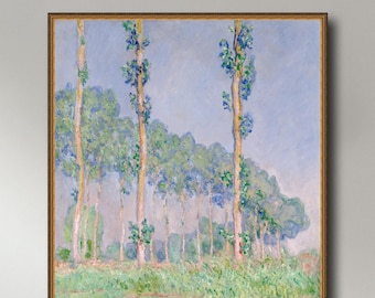 Claude Monet, Poplars, Pink Effect (1891),  INSTANT DOWNLOAD ultra-hi-res XL 300dpi print-ready digital files in 5 ratios