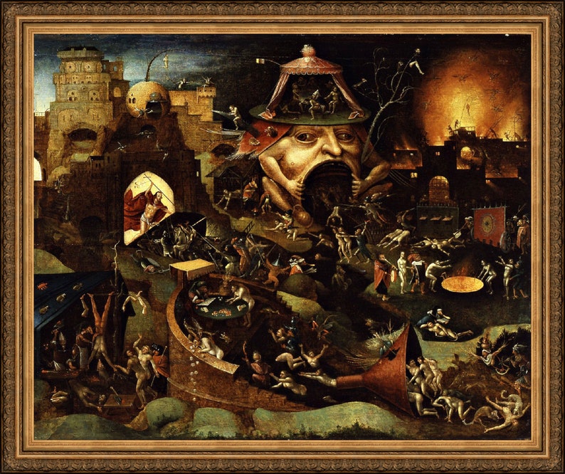 Hieronymus Bosch Christ in Limbo 1575 A4 reproduction fine
