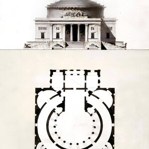 12 x Antique architectural postcards – a set of 12 reproduction art postcards - premium-quality 300gsm matte photo paper, archival inks image 9
