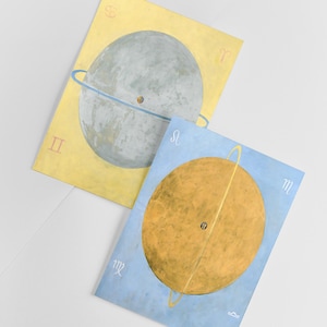 12 postales de Hilma af Klint II: un conjunto de 12 miniimpresiones del tamaño de una postal artística reproducida en cartulina mate de primera calidad de 300 g/m². imagen 7