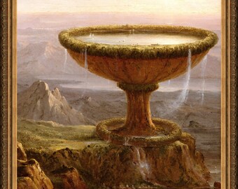 Thomas Cole, The Titan's Goblet, 1833 - A4 / A3 reproduction fine art print. Heavyweight paper