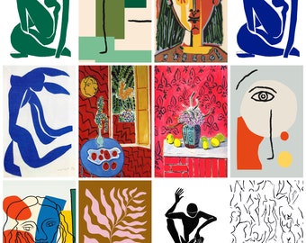 12 x Henri Matisse postcards IV– a set of 12 reproduction art postcards - 300gsm premium-quality matte photo card