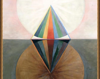 Hilma af Klint, The Swan NoXII, Group IX, 1915 - A4 / A3 reproduction fine art print. Heavyweight textured paper, archival inks