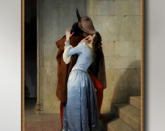 Francesco Hayez, El Beso, 1859,  INSTANT DOWNLOAD ultra-hi-res XL 300dpi print-ready digital files in 5 ratios