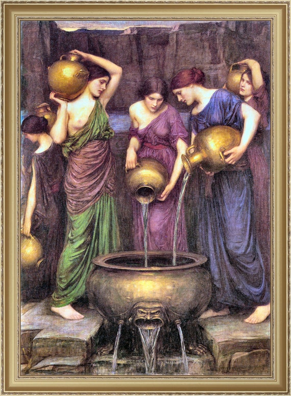 Waterhouse-The Danaides CANVAS OR PRINT WALL ART Waterhouse-The Danaides CANVAS OR PRINT WALL ART