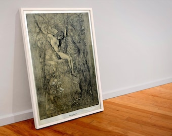 Vintage Art Nouveau print (021) 19th c German Jugendstil, museum-quality 250gsm matte paper giclée print /art canvas / unframed / framed.
