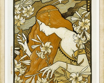 Paul Berthon - L' Ermitage, 1897 - A4 / A3 Heavyweight art paper, pigment archival inks
