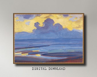 Piet Mondrian, By the Sea (1909),  INSTANT DOWNLOAD ultra-hi-res XL 300dpi print-ready digital files in 5 ratios