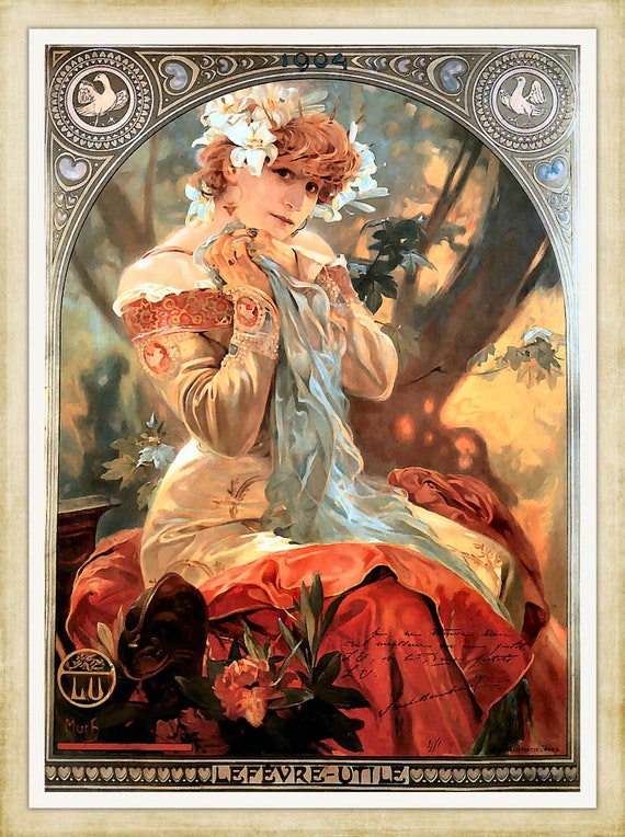 1903 deux cartes postales Art Nouveau avec demoiselle 1903 deux cartes postales Art Nouveau avec demoiselle