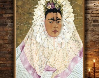 Frida Kahlo, Self-Portrait as a Tehunana, 1943, museum-quality 250gsm matte paper giclée print /art canvas / unframed / framed