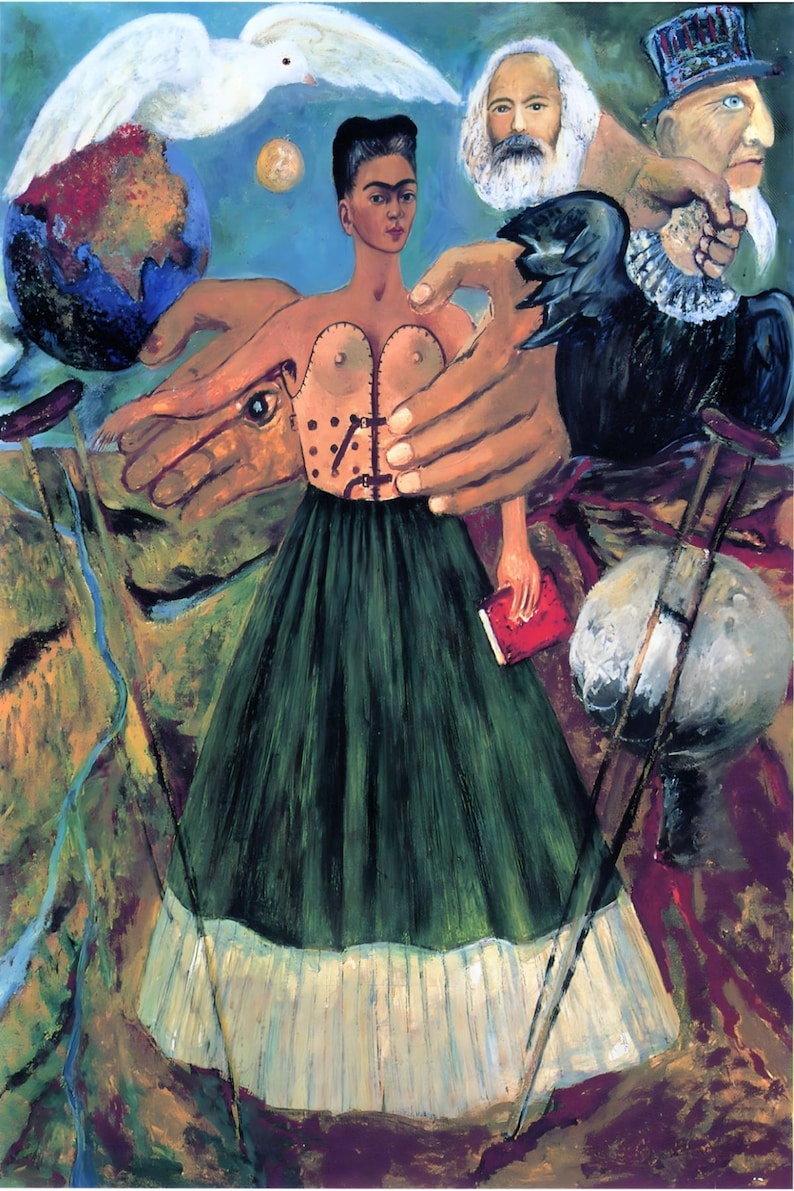 12 cartes postales Frida Kahlo #1 - lot de 12 reproductions de mini-impressions d'art de la taille d'une carte postale - carte photo mate de haute qualité 300 g image 5