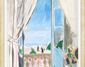 Henri Matisse, Open Window, 1905, A4 / A3 reproduction fine art print. A4 / A3 heavyweight matte art paper, archival inks