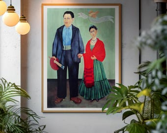 Frida Kahlo, Frida & Diego Rivera, 1931, museum-quality 250gsm matte paper giclée print /art canvas / unframed / framed