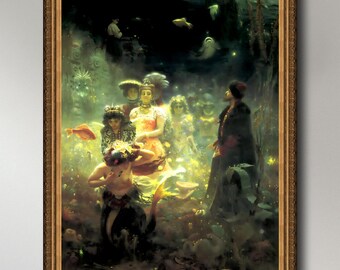 Ilya Repkin, Sadko, 1876, museum-quality 250gsm matte paper giclée print /art canvas / unframed / framed.