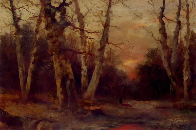 12 postales de Julius Klever: un conjunto de 12 miniimpresiones del tamaño de una postal artística reproducida en tarjeta fotográfica mate de primera calidad de 300 g/m². imagen 11