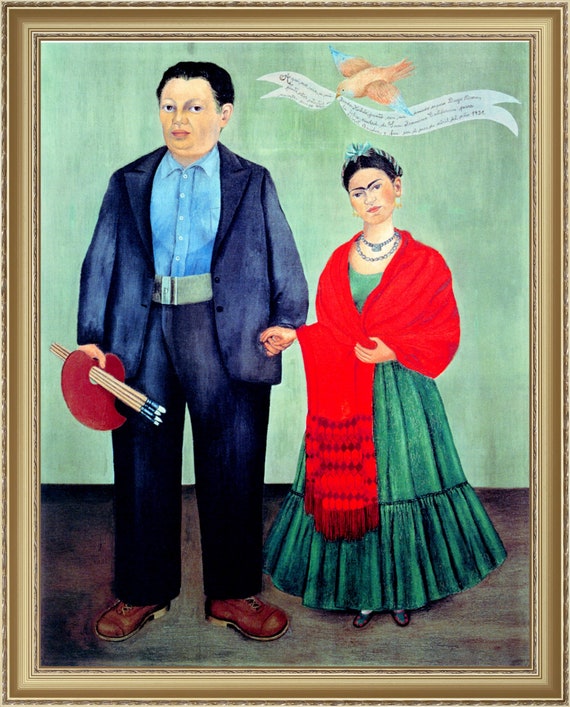 Frida Kahlo Frida & Diego Rivera 1931 A4 / A3 Reproduction - Etsy