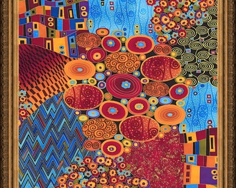 Gustav Klimt, Untitled, c. 1909, A4 / A3 reproduction fine art print. Heavyweight paper