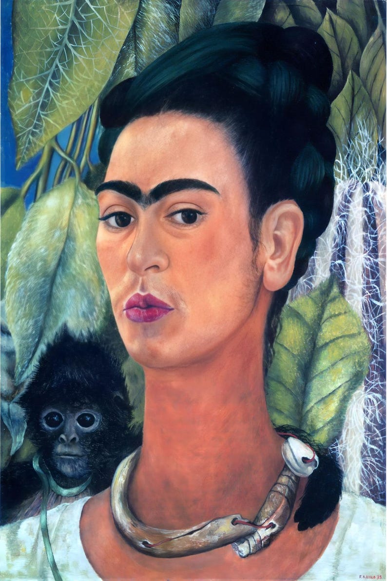 12 cartes postales Frida Kahlo #1 - lot de 12 reproductions de mini-impressions d'art de la taille d'une carte postale - carte photo mate de haute qualité 300 g image 8