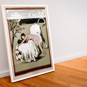 Vintage Art Nouveau print (017) 19th c German Jugendstil, museum-quality 250gsm matte paper giclée print /art canvas / unframed / framed.
