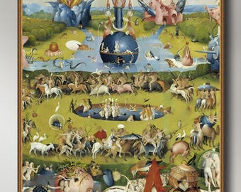 Hieronymus Bosch, Garden of Earthly Delights, Triptych 2,  museum-quality 250gsm matte paper giclée print /art canvas / unframed / framed.