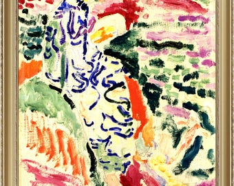 Henri Matisse, La Japonaise, A4 / A3 reproduction fine art print. A4 / A3 heavyweight matte art paper, archival inks